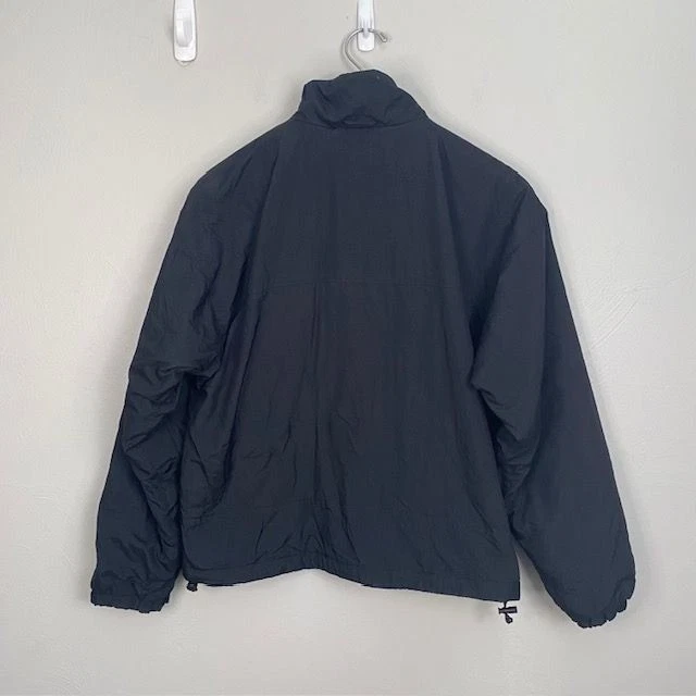 Gerry Windbreaker Black Jacket Gray Fleece Lined Size M Outdoor Hiking Full zip  - Image 2 of 4
