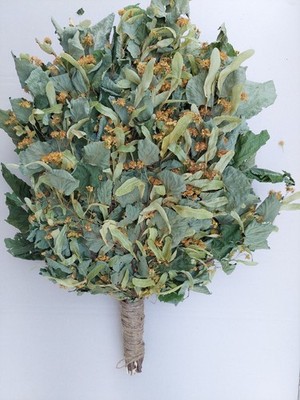 12st Sauna Besen Linden mit einer Blume Großer 2025 Handgefertig kostenlosen Ver