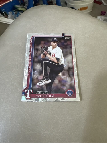 2025 Topps Series 1 Diamante Foil Jacob Degrom Texas Rangers #208 Free Shipping
