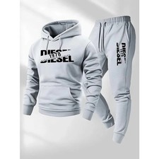 Men's Tracksuit Set Hoodie Sweatshirt Jogger Pants Casual Sport Gym Outfit
