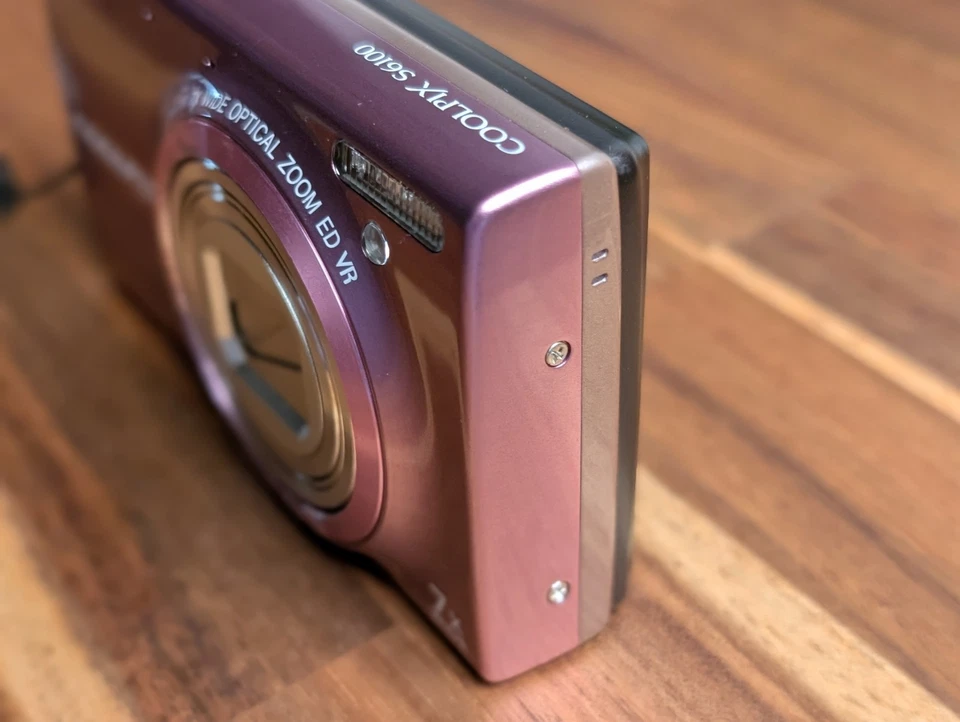 N MINT Nikon COOLPIX S6100 16.0MP Digital Camera 7x Zoom English ok  Japan pink - Image 4 of 4