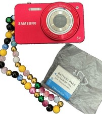 Samsung ST90 14.2MP Digital Camera Red Working Great Condition W/ New Battery