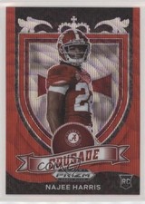 2021 Panini Prizm Draft Picks Crusade Ruby Wave Prizm Najee Harris #172 w5b