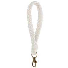 Handmade Bracelet Keychain for Travel Concerts, Beige