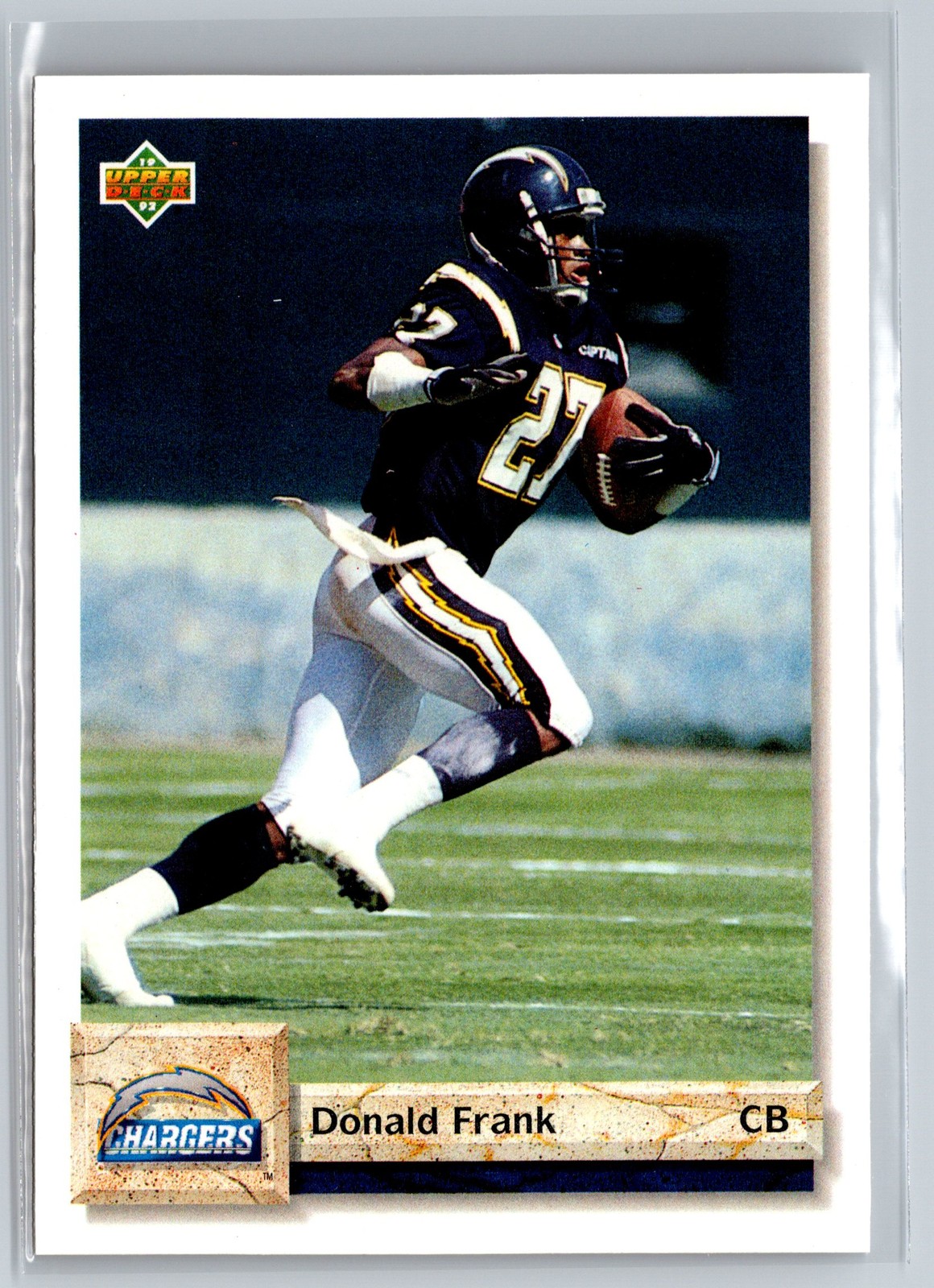 1992 Upper Deck #534 Donald Frank San Diego Chargers