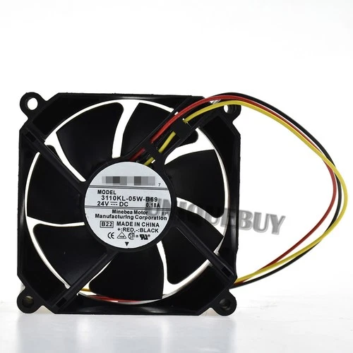 For NMB 3110KL-05W-B69 cooling fan 80*80*25mm 24V 0.18A 3pin