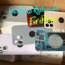 Back Glass Replacement For iPhone 8 XR 11 12 13 14 15 16 17 Pro Max Big Hole LOT