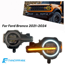 2x Headlights Assembly Full Led Animation Left Right For Ford Bronco 2021-2024 2x Headlights Assembly Full Led Animation Left Right For Ford Bronco 2021-2024