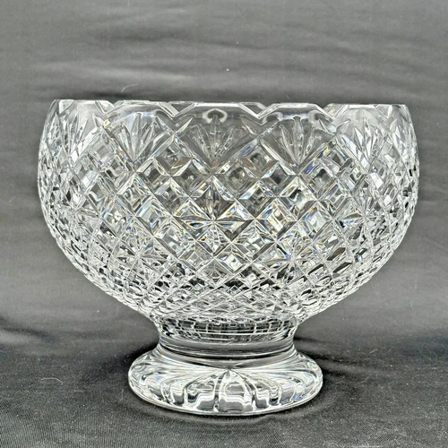 Waterford Crystal Master Cutter Round Footed Centerpiece Bowl Vintage 9.25" Dia