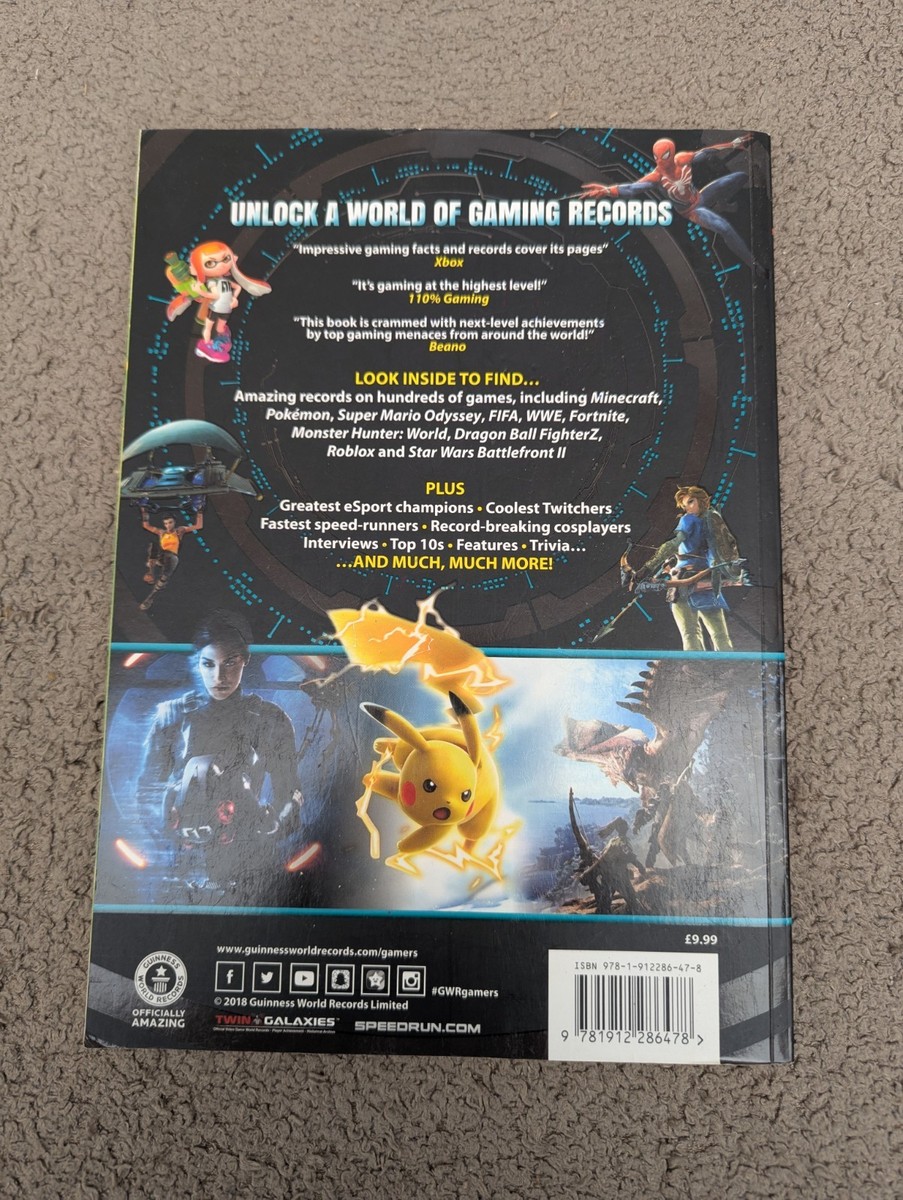 guinness world records 2019 gamer's edition paperback book UK