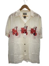WACKO MARIA Aloha Shirt L Rayon White Printed Vintage