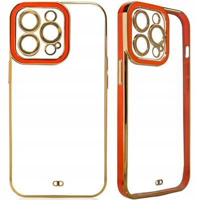 HURTEL FASHION CASE IPHONE 13 PRO MAX HÜLLE GOLDRAHMEN