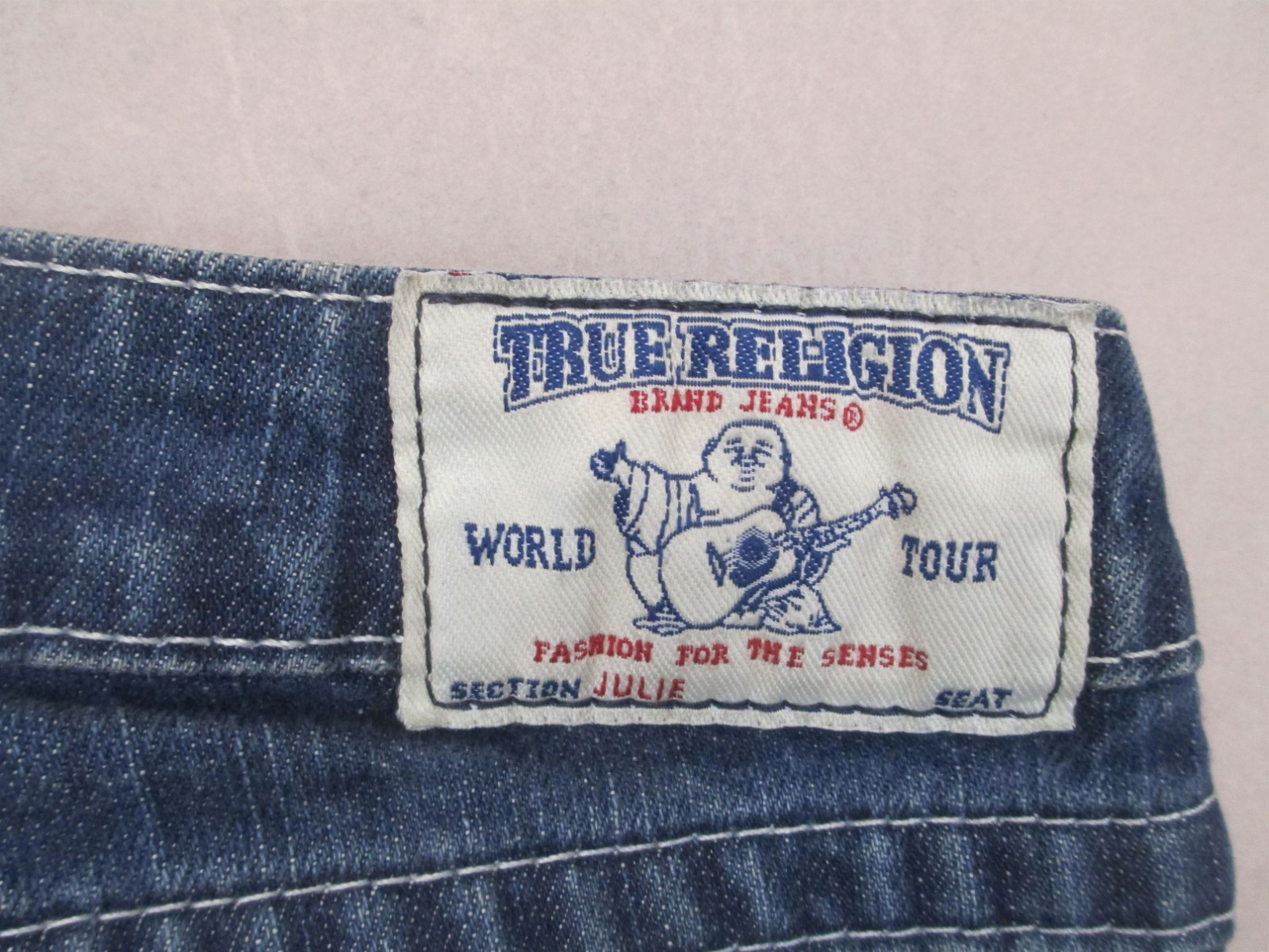 True Religion Size 28 Womens Blue Cotton Blend Sequine Pockets Casual Jeans 336 thumbnail 12