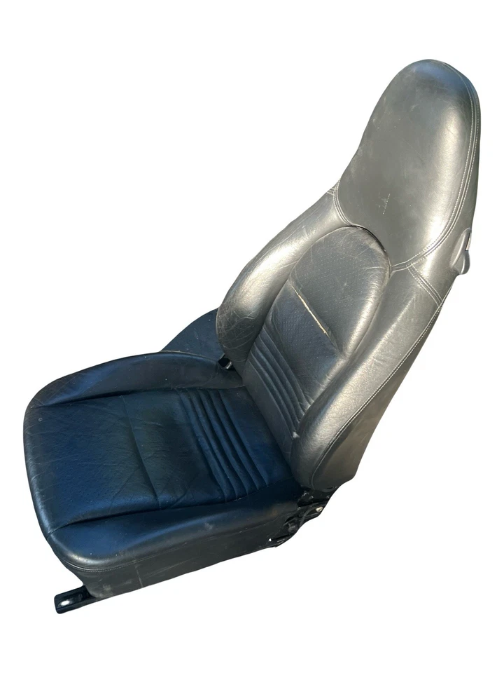 1998-2004 PORSCHE 911, 996, 986, S, TURBOCARRERA 4S PASSENGER BLACK LEATHER SEAT - Image 4 of 4