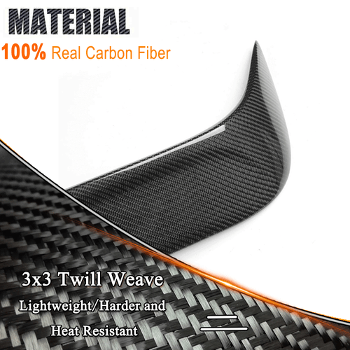 REAL CARBON Rear Roof Spoiler Wing Fit for Benz W205 Sedan C250 C300 C63  15+ - Bild 9 von 11
