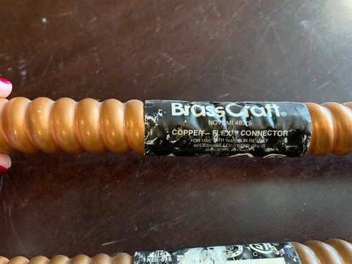 24" x 3/4" × 3/4" female iron pipe Water Heater Connector BrassCraft WB00-24N - Picture 4 of 5