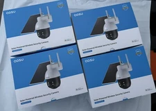 Solar Security Camera Wireless Outdoor System 2K Solar Powered 4 Pack