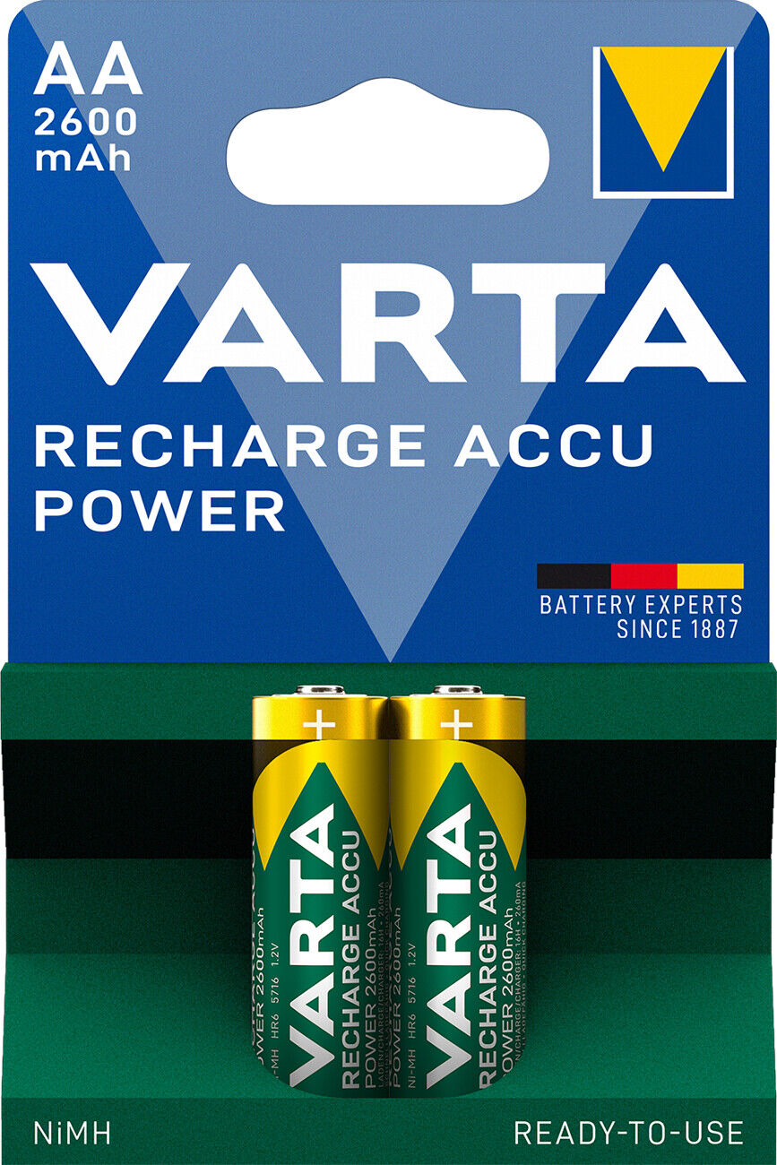 Thumbnail - Varta Ready2use Mignon Akku Ni-mh 1,2v 2600mah 2er Blister