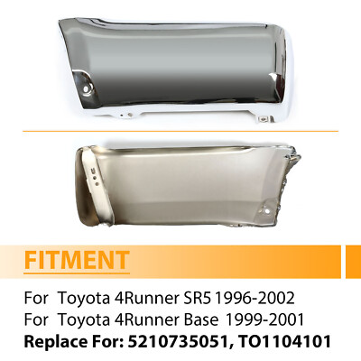 Rear Left Bumper End Cap Chrome For Toyota 4Runner 1996-2002