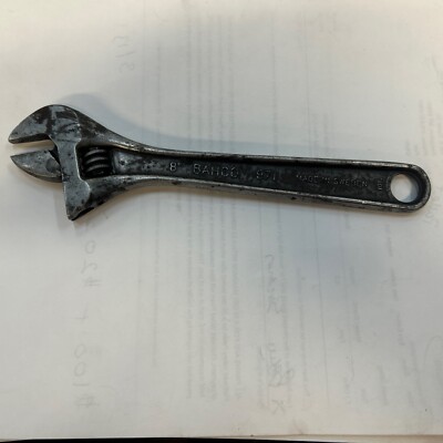 Vintage Bahco 971 8'' Adjustable Spanner Wrench Made in Sweden Tool Free Shipping