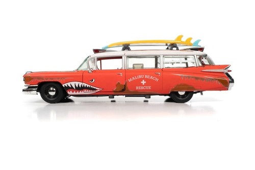 Auto World 1:18 1959 Cadillac Eldorado Surf Shark Diecast Car AW312 Limited Red - Picture 7 of 8