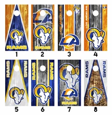 Los Angeles Rams Cornhole Wrap Skin Decal Vinyl Sticker MANY DESIGNS SK19