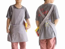 losofar Children Cotton Cross Back Apron Japanese Bib Home Clothes Painting S...
