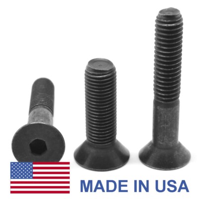 M16 x 2.00 x 35 Coarse Socket Flat Head Cap Screw - USA Alloy Steel Black Oxide