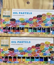 12ct Brilliantly Blendable Colors Oil Pastels Hand Made Modern 2 Packs
