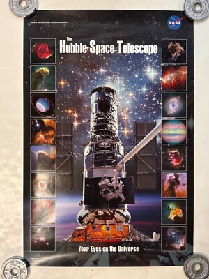 Vintage Hubble Space Telescope - Your Eyes On The Universe NASA Poster 24'' x 36''