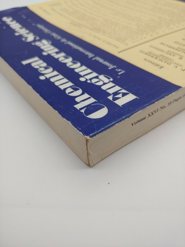 VTG Chemical Engineering Science Journal Volume 26 Number 10 October 1971 - Picture 11 of 11