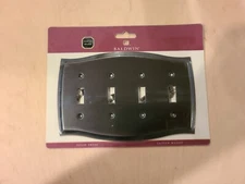 Baldwin Brass Colonial Quad Toggle Switchplate 4782–112 Venetian Bronze