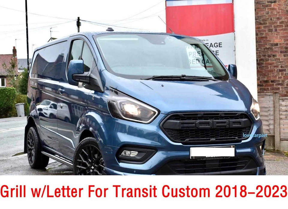 Per Ford Transit Custom Grill 2018-2023 Trail Raptor Style Grille nero opaco - Bild 3 von 4