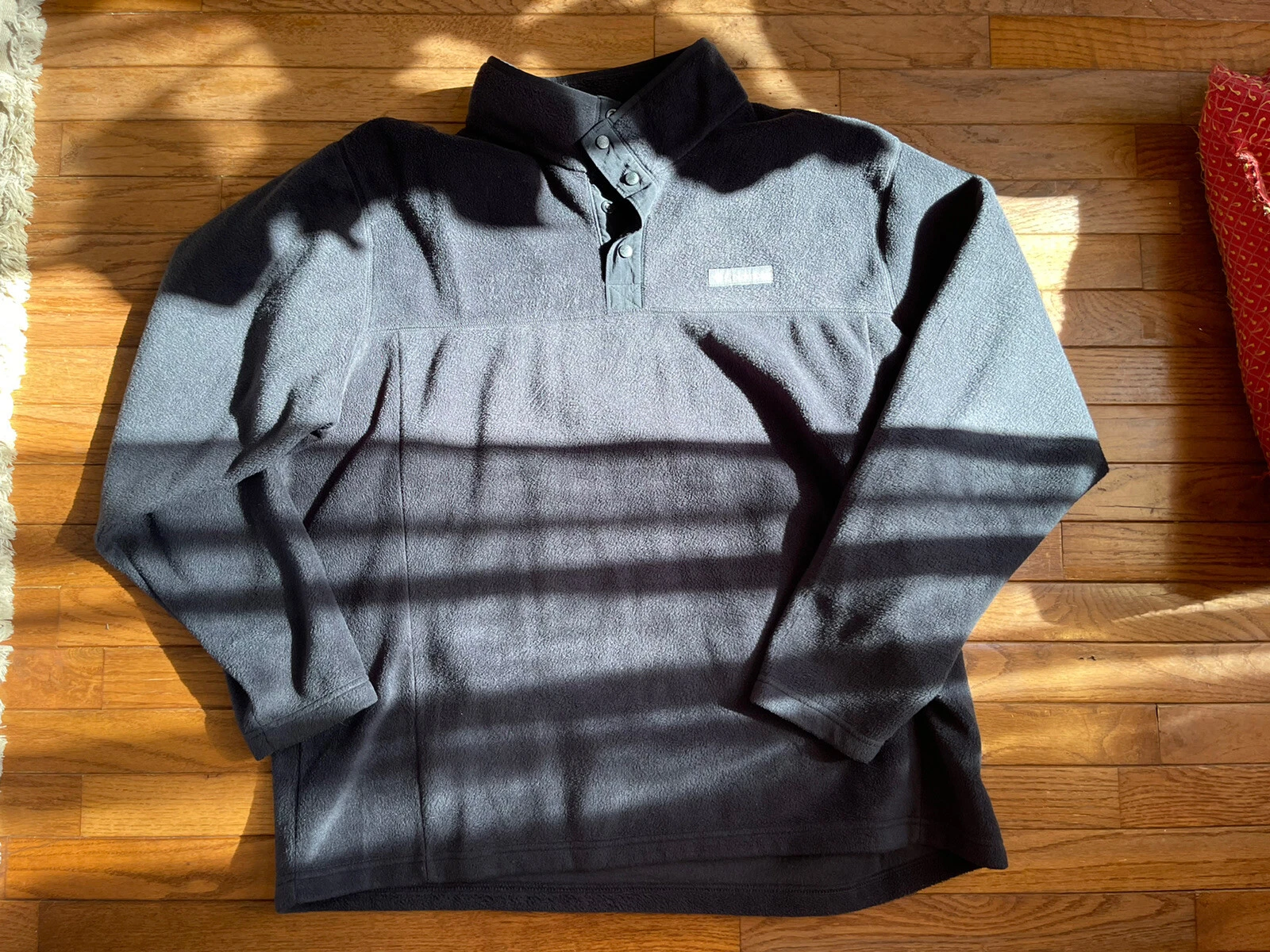 Columbia Snap Neck Long Sleeve NAVY Fleece Pull Over Jacket Men's Size XXL