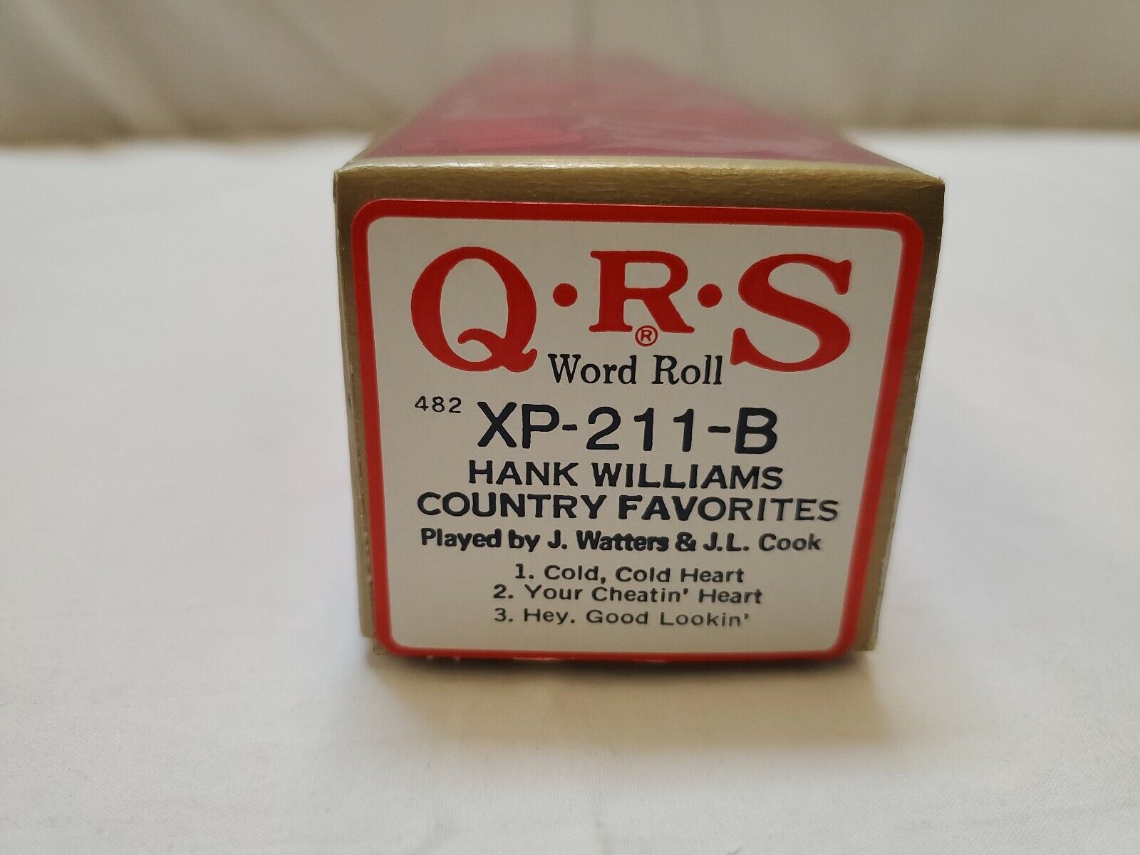 QRS SALENEW very popular! Word Roll Charlotte Mall HANK WILLIAMS 3 COUNTRY songs FAVORITES