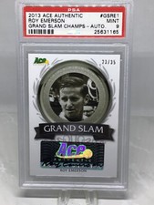 2013 Ace Authentic Grand Slam Champs Auto #RE1 Roy Emerson PSA 9 (Top Pop, Pop 1