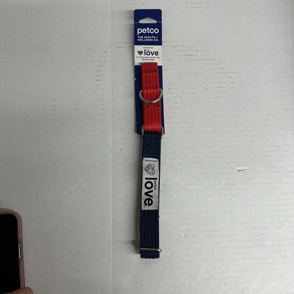 (5EA) Collar de perro Martingala de dos tonos rojo y azul Petco EveryYay Hittin' My Stride Foto 2 de 4