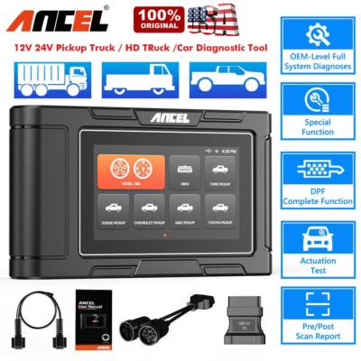 ANCEL HD3500 HEAVY DUTY PICK UP TRUCK SCANNER DPF Regen Active Test Diagnostic