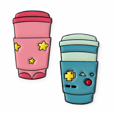 Adventure Time Fantasy Pins: Princess Bubblegum and BMO Coffee Cup | eBay