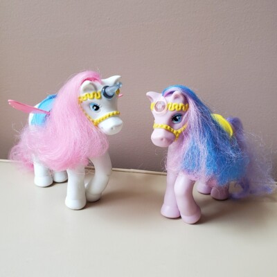 Vintage 90's 1990 1991 Buddy Corp. Pony Set of 2 unicorn Pegasus ponies