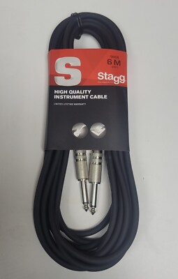 Stagg SGC6 20 Foot High Quality Guitar Amp or Other Instrument Cable