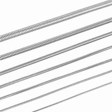 Genuine 925 Sterling Silver Hypoallergenic Snake Chain Necklace, Made in Italy