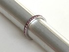 Channel Pink Crystal Eternity 3MM Stackable Band Bronzo Lusso Ring Size 9.25 — photo 8