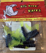 Big BiteBaits FG237 2"Fat Grub Junebug Chart 1pk 10pcs-Brand New-SHIPS N 24 HOUR