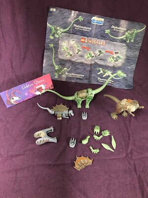 Lego 6719 + 7003 + 1371 Brachiosaurus Dimetrodon Spinosaurus von 2001