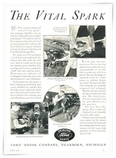 Print Ad Ford Motor Company The Vital Spark Vintage 1935 Advertisement