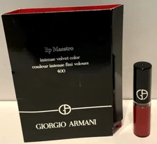 GIORGIO ARMANI LIP MAESTRO INTENSE VELVET COLOR #400 Red .05 FL OZ Travel Size
