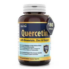 Quercetin with Bromelain, Zinc & Copper - 180 Capsules