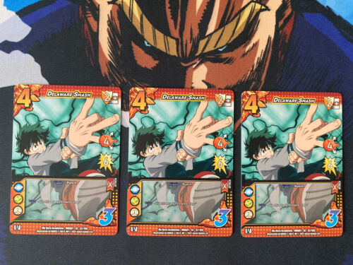 My Hero Academia CCG | 3x Delaware Smash SE | Series 1 | Pack Fresh - Picture 1 of 1