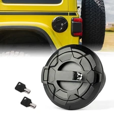 for 18+ Jeep Wrangler JL Gas Cap Cover Fuel Tank Door Fuel Filler With Lock Key